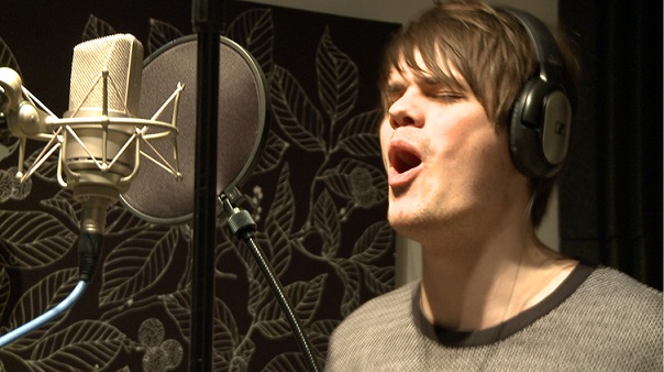Chris (Whale) Recording Whale song in Recording Studio 2