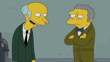 When have we EVER seen Moe and Burnsie in the same scene?