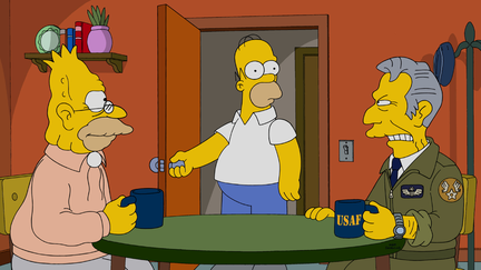 Homer looks surprised...