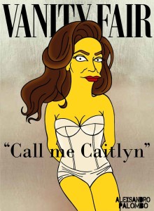 Caitlyn Jenner Simpsonized