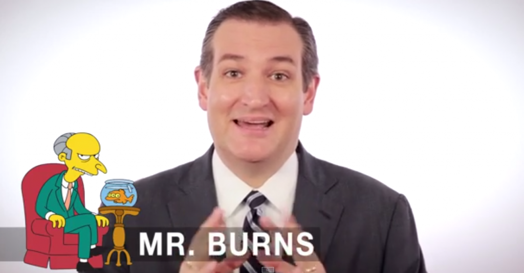 Ted Cruz Simpsons