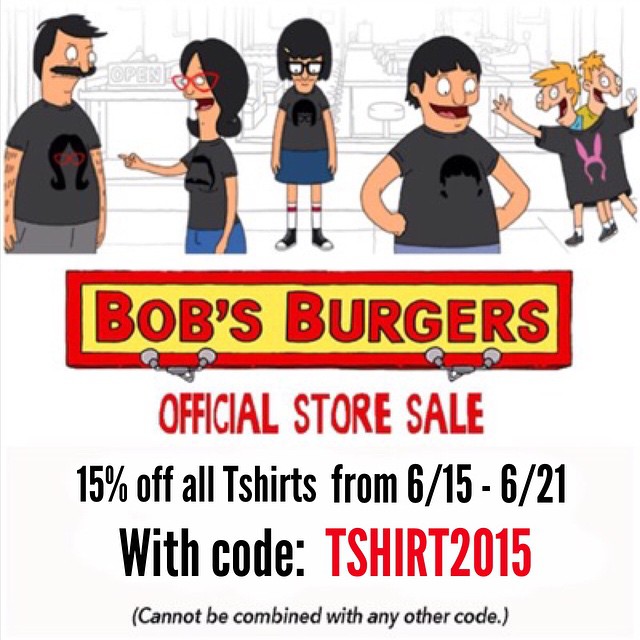 Merch Murmurs Bob's Burgers merch sale! Bubbleblabber