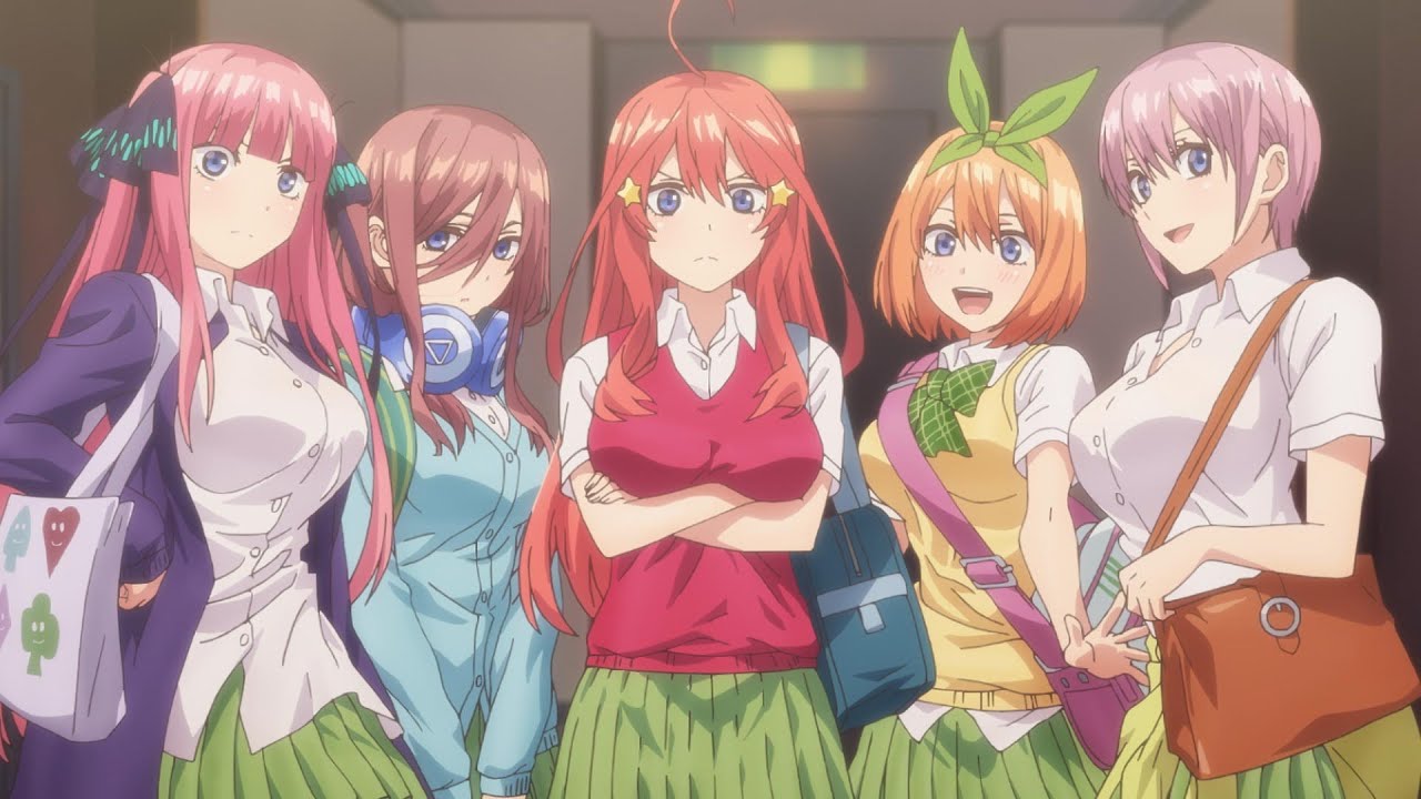 The Quintessential Quintuplets Anime Season 1 & 2 English Dubbed