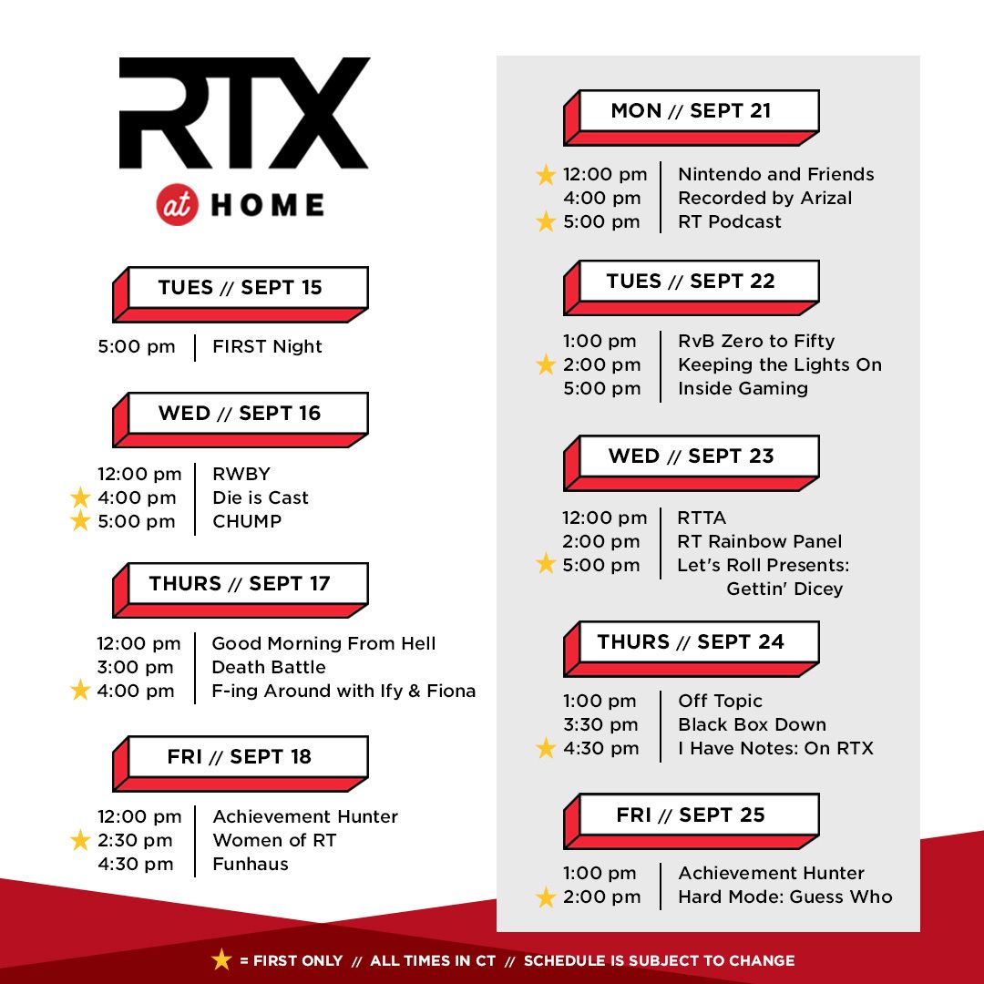 Rtx Austin 2027 Schedule