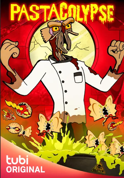 Pastacolypse movie poster with Alfredo Mannicotti