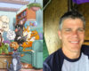 Eric Koenig in a side by side photo of the cast of animals on Housebroken
