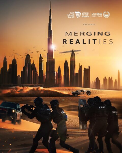 'Merging Realities' poster.