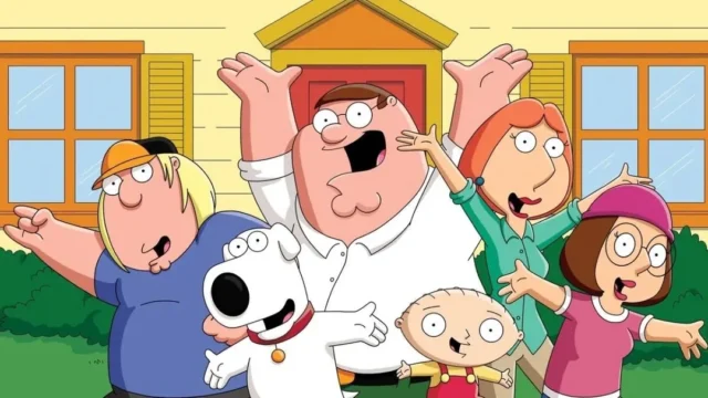 The Griffin Family in front of their house
