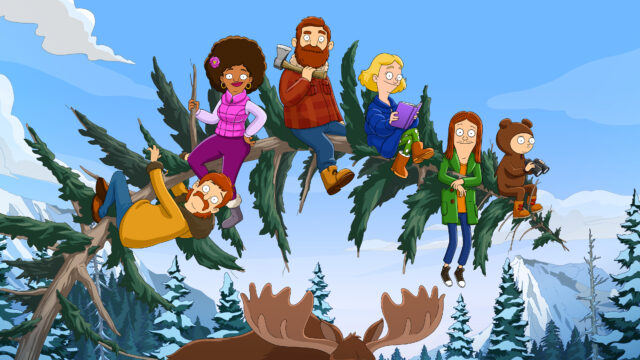 The Tobin family on a tree in The Great North. Courtesy of Fox.